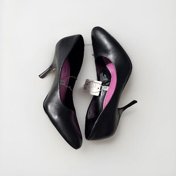 Isaac Mizrahi Riley Black Slip-on Pumps Women’s 9.5 Heels New Y2K Vintage 2000's - Picture 1 of 13